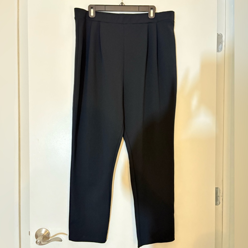 ASOS Design. Black pleated slacks.